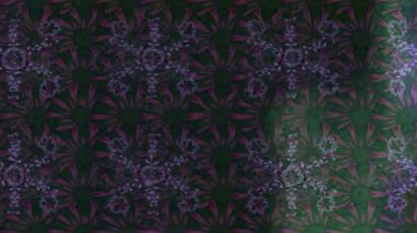 Renkli unsurlarla hareketli arka plan görüntüleri. Çiçekler. Eski model. Bayrak tarzı. Video kaydı. Şablon. Döngü. Kusursuz.. 