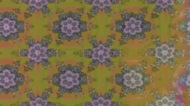 Renkli unsurlarla hareketli arka plan görüntüleri. Çiçekler. Eski model. Bayrak tarzı. Video kaydı. Şablon. Döngü. Kusursuz.. 