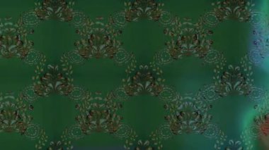 Renkli unsurlarla hareketli arka plan görüntüleri. Çiçekler. Eski model. Bayrak tarzı. Video kaydı. Şablon. Döngü. Kusursuz.. 