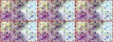 Botanik kusursuz desen. Suluboya etkisi. Organik elementler. Raster deseni.