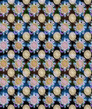 Modern stil dokusu. Çiçek desenli raster, nötr ve mavi çizgi grafik deseni soyut raster arkaplan.