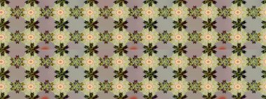 Raster illüstrasyonu. Gri ve nötr renklerde. Çiçekli güzel suluboya desen.