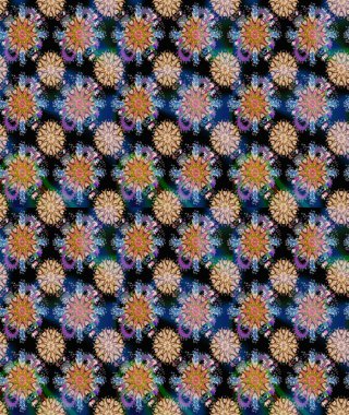 Modaya uygun kumaş deseni. Kusursuz Tony kumaş deseni. Raster illüstrasyonu. Küçük çiçekte sevimli çiçek deseni var..