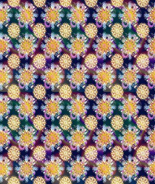 Küçük çiçekte hoş bir çiçek deseni var. Mavi ve nötr renklerde parlak çiçekli soyut ve pürüzsüz desen. Çiçek elementli zarif raster dokusu..