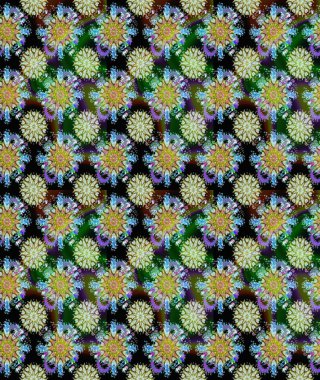 Modaya uygun kumaş deseni. Raster illüstrasyonu. Kusursuz Tony kumaş deseni. Küçük çiçekte sevimli çiçek deseni var..