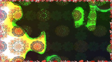 Çiçekli çiçek deseni, suluboya. Düz Çiçek Elementleri Tasarım Raster illüstrasyonu. Gri ve yeşil renkli çiçekler. Renkli Bahar Teması çizim şablonu.