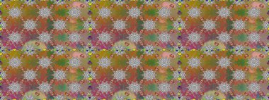 Sorunsuz çiçek deseni kaydırma kağıt, davet, el ilanı, afiş veya Web sitesi Web sitesi arka plan duvar kağıdı için kullanılabilir. Elle çizilmiş Raster resim. Parlak unsurları.