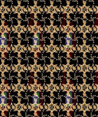 Çizim çiçek deseni duvar kağıdı, web sitesi arka planı, ambalaj kağıdı, davetiye, broşür, afiş veya web sitesi için kullanılabilir. Karalama elementleri. El çizimi Raster illüstrasyonu.