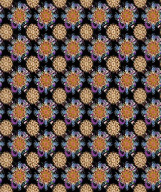 Sevimli çiçeklerle, desenli, siyah ve kahverengi renklerle renksiz desenli. Elle çizilmiş çiçek deseni (fayans). Tekstil için suluboya desensiz.