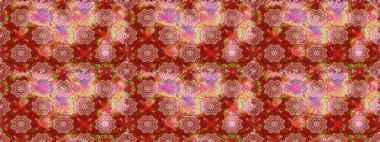 Çiçekli bahar çiçekleri. Moda baskıları için zarif bir şablon. Küçük çiçekte güzel bir desen. Küçük renkli çiçekler. Motley illüstrasyonu.