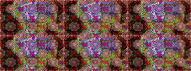 Sabıka fotoğraflarında, bebek kıyafetlerinde, duvar kâğıtlarında, paket kutularında falan kullanılabilir. Zarif, parlak ve pürüzsüz kahverengi çiçek desenli tasarım. Raster..