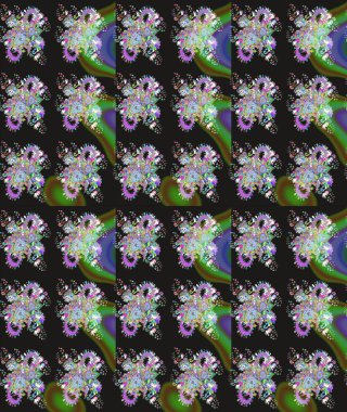 Güzel kumaş deseni. Raster illüstrasyonu. Bahar çiçekli güzel bir çiçek deseni..