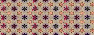 Yumuşak, yaz çiçekli arka plan. Çiçekler bej ve nötr renklerde. Raster çiçek desenli ve çiçekli..