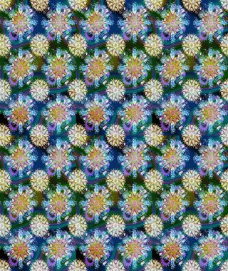 Sorunsuz çiçek deseni kaydırma kağıt, davet, el ilanı, afiş veya Web sitesi Web sitesi arka plan duvar kağıdı için kullanılabilir. Elle çizilmiş Raster resim. Doodle unsurları.