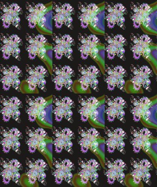 Güzel kumaş deseni. Raster illüstrasyonu. Bahar çiçekli güzel bir çiçek deseni..