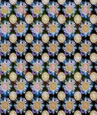 Raster suluboya çiçek deseni, narin çiçekler, nötr ve siyah çiçekler, tebrik kartı şablonu. Raster Güzel kumaş deseni.