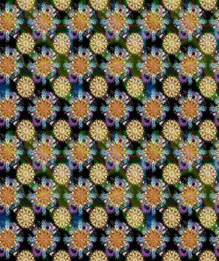 Sevimli çiçek arka plan. Küçük çiçekte dikişsiz desen. Raster illüstrasyon. Güzel kumaş deseni.