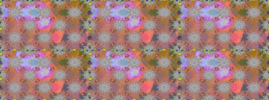 Raster - stok. Gri çiçekli kusursuz desen, suluboya çiçek deseni, sevimli çiçek, duvar kağıdı, kart veya kumaş için fayanslı.