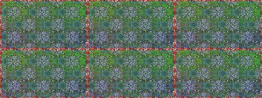 Düz Çiçek Elementleri Tasarımı. Raster illüstrasyonu. Şirin çiçek elementleri. Renkli Bahar Temalı Kusursuz Arkaplan. Kusursuz desenli. Moda desenli..