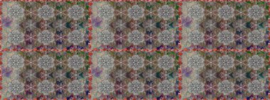 Raster illüstrasyonu. Organik motif arka planı. Kusursuz desen. Ultraviyole kumaş deseni.