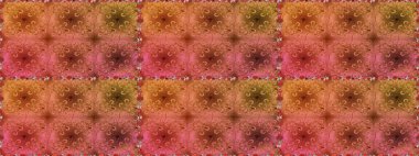 Renkli Bahar Temalı Kusursuz Arkaplan. Düz Çiçek Elementleri Tasarımı. Güzel kumaş deseni. Zentangle soyut çiçekleri. Raster illüstrasyonu. Çiçek tozu..