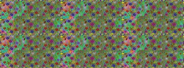Güzel, parlak, pürüzsüz kumaş, tuval. Raster illüstrasyonu. Kıvırcık, parlak örgü. Çiçek çelengi. Eski moda arka plan. Şablon, pürüzsüz, çiçekli kenar..