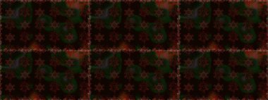 Raster illüstrasyonunda kusursuz çiçek deseni. Suluboya tarzında siyah ve kahverengi renkte çiçekler.