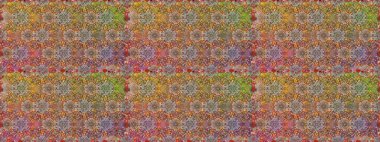 El yapımı çiçek ve bitki koleksiyonu. Raster illüstrasyonu. Raster illüstrasyonu. Eskiz tarzı kahverengi ve bej renklerde. Sevimli karalama çiçekleriyle kusursuz çiçek deseni..