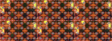 Çiçek desenli raster, kahverengi ve gri çizgi grafik desenli soyut raster arkaplan. Modern stil dokusu.