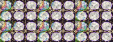 Tomurcukları papatya çiçekleri olan sevimli bir çiçek deseni. Raster illüstrasyonu. Eskiz geçmişi. Kumaş, tekstil, duvar kağıdı baskısı için. Miles Fleur, süslü püslü bir süs. Antika retro tarzı.