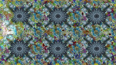 Mavi ve nötr renklerde çiçekler. Çiçeksiz desenli arka plan, yaz çiçekleri. Düz Çiçek Elementleri Tasarımı. Renkli Bahar Teması Kusursuz Arkaplan.