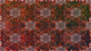 Raster kına dövme tarzı. Etnik Mandala süsleme. Kullanılabilir Tekstil, tebrik kartı, boyama kitabı, telefon durumda yazdırma için. Hint çiçek desenli madalyon desen.