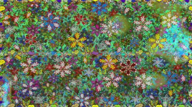 Güzel suluboya çiçek buketi pürüzsüz desenli. Güzel kumaş deseni.