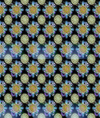 Siyah ve tarafsız çiçekler. Kusursuz bir arka plan modeli. Raster hisseleri. Suluboya, elle çizilmiş.