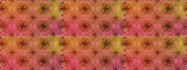 Renkli Bahar Temalı Kusursuz Arkaplan. Raster illüstrasyonunda kusursuz çiçek deseni. Süslü kumaş deseni. Düz Çiçek Elementleri Tasarımı.