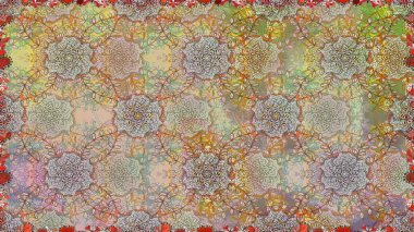 Tarafsız ve bej renklerde. Anti-stres için soyut örnek sayfası. Raster illüstrasyonu.