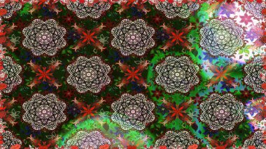 Renkli gri ve yeşil pürüzsüz desen. Doodle tarzı. Gri ve yeşil renkli çiçekler. El çizimi dikişsiz sonbahar çiçekleri deseni. Tekstil ve kapak tasarımı için mükemmel.