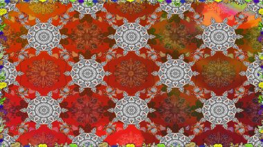 Tekstil ya da kitap kapakları, imalat, duvar kağıtları, baskı, hediye paketi ve yapıştırma kitabı için çiçeksiz arka plan. Küçük çaplı çiçeklerdeki basit şirin desenler. Raster illüstrasyonu.