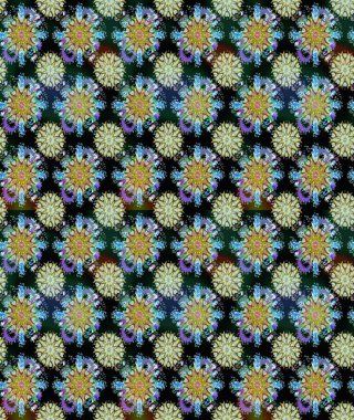 Çiçekli yaz çiçekleri. Küçük renkli çiçekler. Moda baskıları için zarif bir şablon. Motley illüstrasyonu. Kusursuz. Küçük çiçekte şirin desenler.