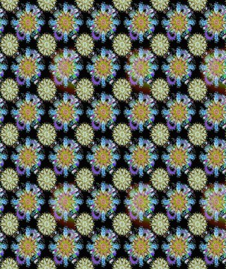 Sevimli çiçeklerle, desenli, siyah ve nötr renklerle renksiz desenler. Tekstil için dikişsiz suluboya desen. El çizimi çiçek pürüzsüz desen (taş)).