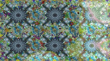 Güzel kumaş deseni. Bahar çiçekli, dikişsiz, sevimli çiçek deseni. Raster illüstrasyonu.