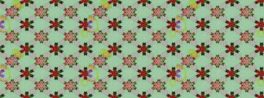 Kusursuz etnik tasarım. Yatak çarşafları, ceket, paket tasarımı, kumaş ve moda kavramları için tekstil baskısı. Çiçekleri, deniz kabukları, mandalaları ve suluboya efektleri olan deniz altyapısı.