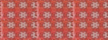 Güzel kumaş deseni. Renkli Bahar Temalı Kusursuz Arkaplan. Düz Çiçek Elementleri Tasarımı. Raster illüstrasyonu. Kusursuz çiçek deseni. Asya tekstil tarzında.