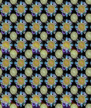 Raster illüstrasyonu. Organik motif arka planı. Kusursuz desen. Ultraviyole kumaş deseni.