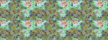 Raster illüstrasyon. Küçük çiçek sevimli çiçek desen. Sorun -suz.