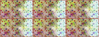 Güzel kumaş deseni. Hoş bir çiçek geçmişi var. Raster illüstrasyonu. Küçük bir çiçekte kusursuz desen.