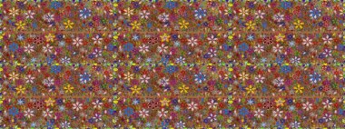 Anti-stres için soyut örnek sayfası. Raster illüstrasyonu. Kahverengi ve kırmızı renklerde.