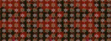 Kahverengi ve gri renklerde çiçeklerle kusursuz çiçek deseni. Suluboya tarzında kahverengi ve gri renkte çiçekler.