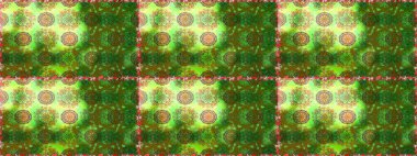 Şirin çiçek elementleri. Renkli Bahar Temalı Kusursuz Arkaplan. Kusursuz desenli, modaya uygun kumaş deseni. Raster illüstrasyonu. Düz Çiçek Elementleri Tasarımı.