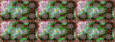 Düz Çiçek Elementleri Tasarımı. Çiçek deseni. Raster kusursuz. Güzel kumaş deseni. Renkli Bahar Teması Kusursuz Arkaplan.